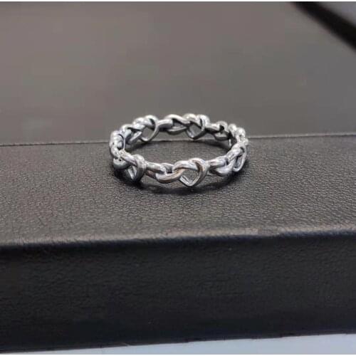 Designers unique creative minds interweave Thai silver opening adjustable ring Fashion personality mens jewelry
