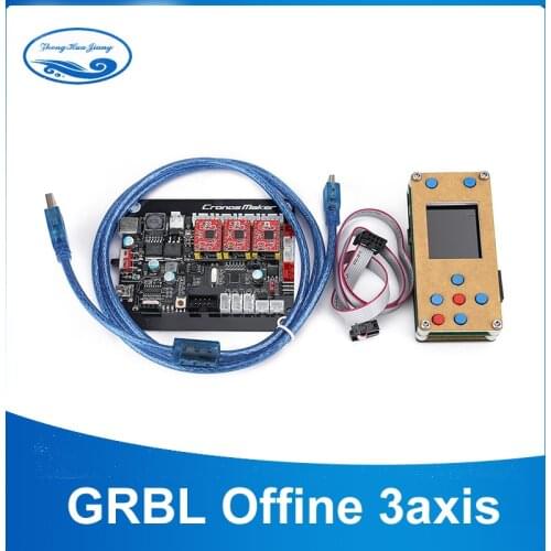 GRBL Offline Controller Board 3Axis Stepper Motor Double Y Axis USB Driver Board For 1610/2418/3018 Laser Engraving Machine Car
