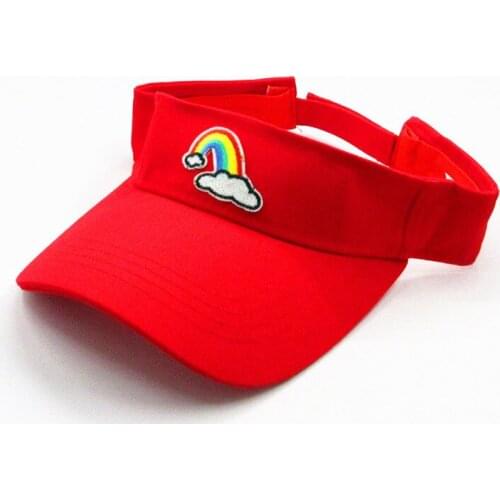 LDSLYJR rainbow embroidery Visors Baseball Cap Adjustable Snapback caps for men and women 281