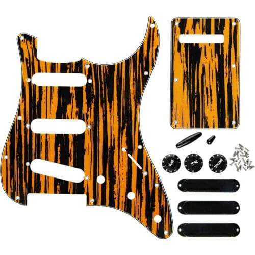 NEW 11 Hole SSS Strat Guitar Pickguard Plate Back Plate Set Guitar Accessories