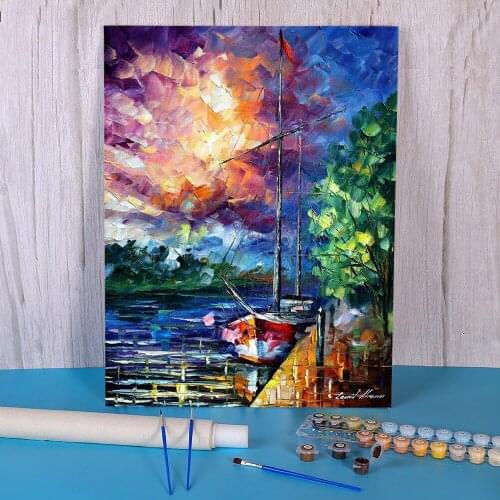 Lost In Time Painting By Numbers Package Oil Paints 50*70 Boards By Numbers Home Decor For Handiwork