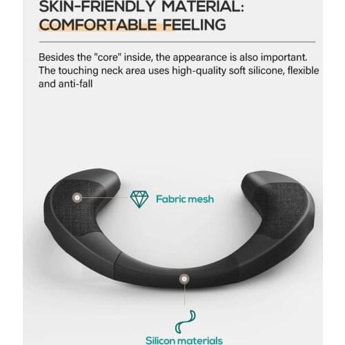 Wearable Speaker - Lightweight Neckband Speaker With Watch TV With Theater Quality 3D Sound, Hands-Free Phone Calls