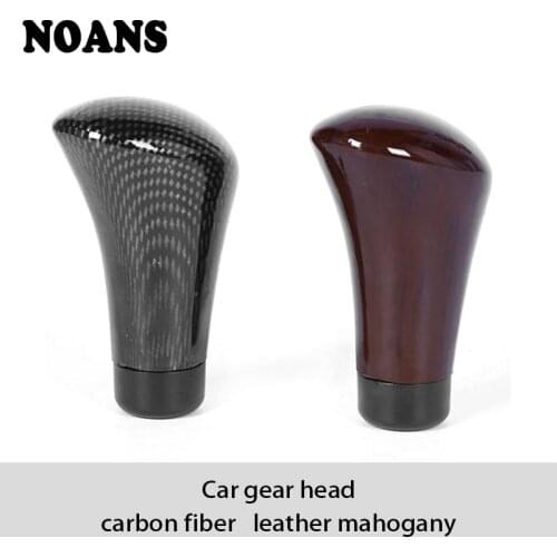 Carbon Fiber For Mercedes benz W204 W203 W211 AMG Mini cooper Skoda octavia a5 Imitation Car Manual Gear Shift Knob Shifter