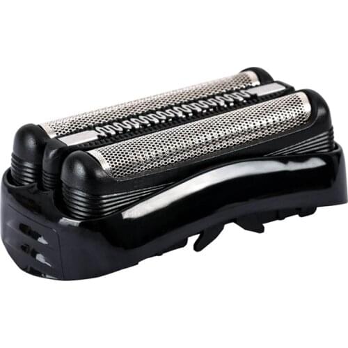For Braun Series 3 21B Electric Shaver Head Replacement - Black - Compatible with Series 3 Shavers