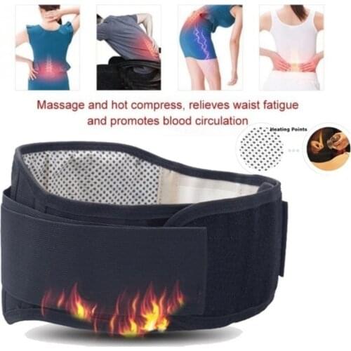 Tourmaline Waist Brace Support Belt Band Self Heating Lower Back Supports Magnetic Therapy Lumbar Waist Bandage Back Waist Belt