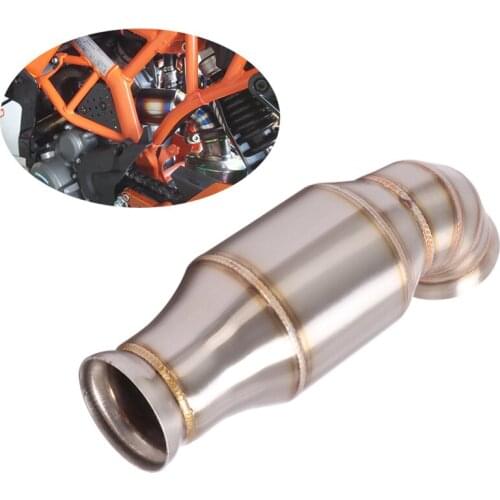 Delete Catalyst Mid Link Pipe Motorcycle Stainless Steel Exhaust Pipe Modified for Duke 390 125 200 250 390 RC390 2017-2020