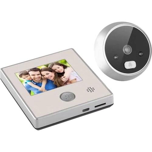 Smart Peephole Camera 2.8-Inch Lcd Screen 1080P Smart Night Vision 160° Wide-Angle Anti-Theft Peephole Doorbell Camera