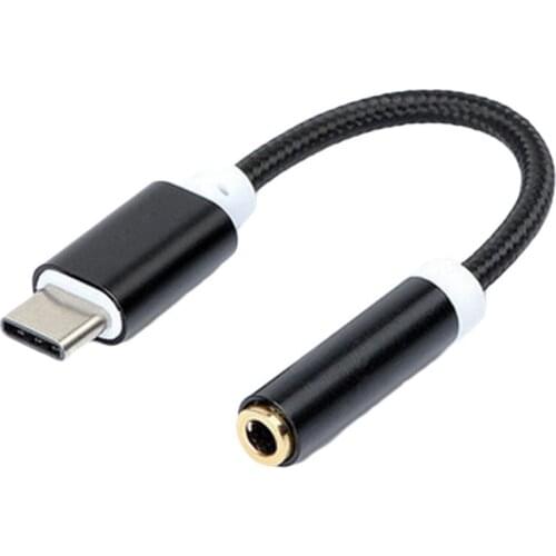Universal mobile phone converter, from USB C to 3.5mm jack, type-C to 3.5mm earphone jack, phone connector adapter