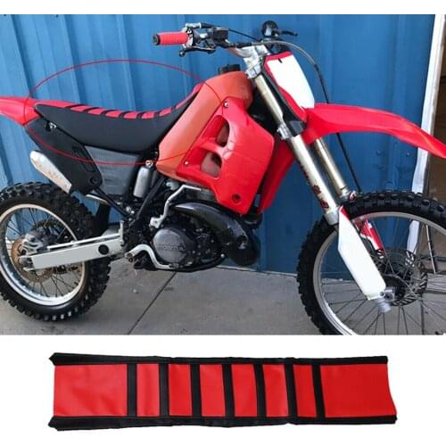 Motorcycle Seat Cover Universal Gripper Rubber, Double Stitched Seams