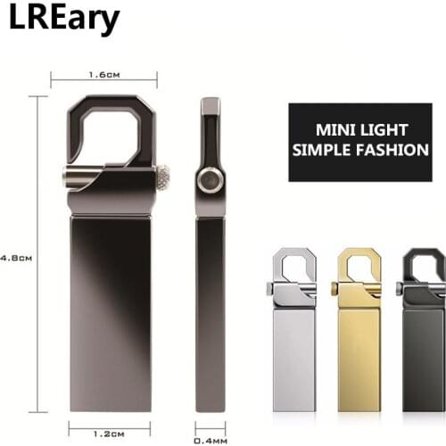 Real Capacity USB Flash Drive 64GB 128GB Metal Pendrive 4GB 8GB USB Stick 32GB Pen Drive 16GB USB 2.0 Flash Disk
