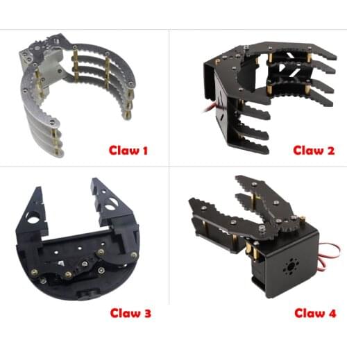 High Quality Mechanical Claws Grippers Robot Mechanical Arms with 180 Degree Servos for Arduino DIY Programming STEM Toy Parts