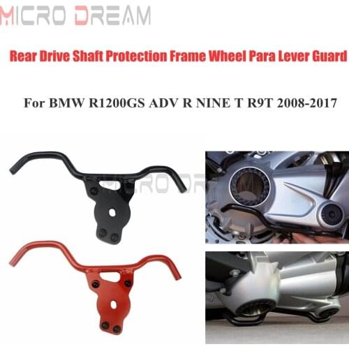 Motorcycle Rear Drive Shaft Protection Frame Wheel Para Lever Guard For BMW R1200GS ADV R NINE T R9T 2008-2017 Black / Red