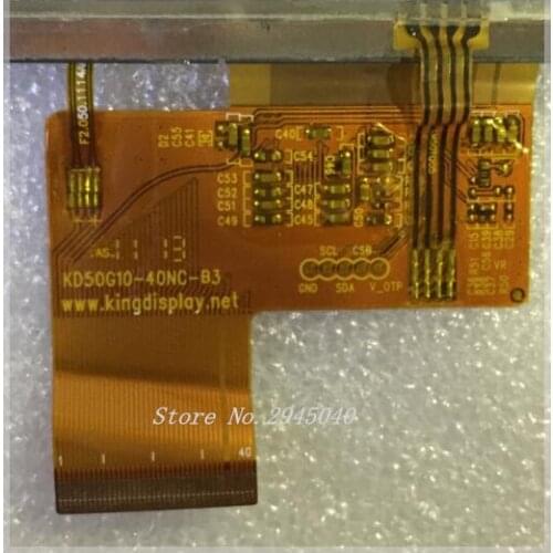 Free shipping 5inch Vx580le display lcd screen assembly touch kd50g10 2867a