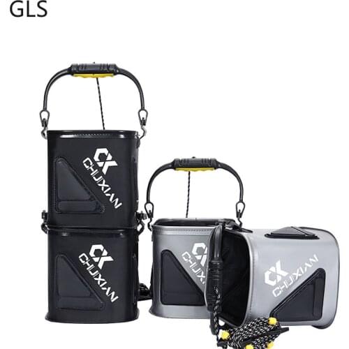 2020 New Folding Fish Bucket EVA Fishing Bucket Camping Hiking Bucket With Handle Fishing Bag Carp Fishing Tackle De Pesca