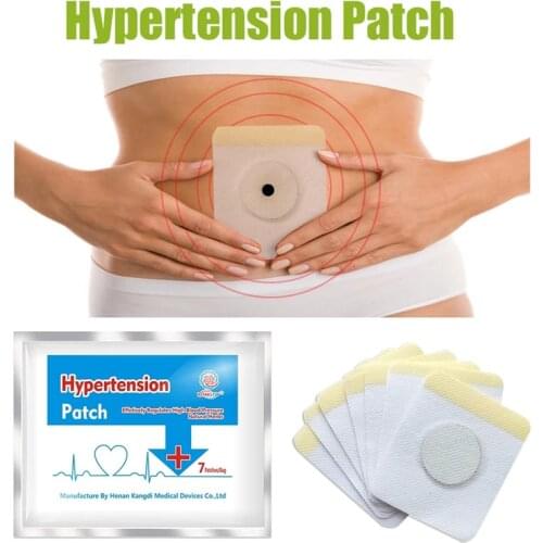 7pcs/Bag Chinese Plaster Hypertension Unisex Clean Blood Vessel Control High Blood Pressure Pressure Patch