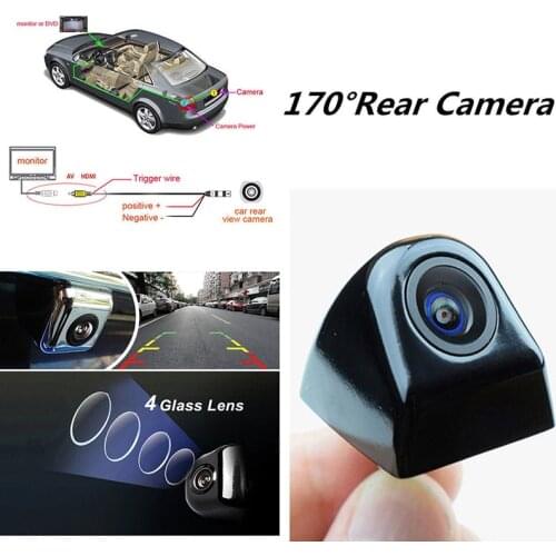 Car Rear View Camera Universal Backup Parking Camera Night Vision Waterproof 170 Wide Angle Color Image