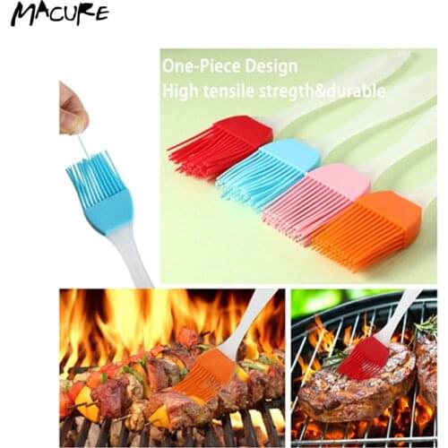 Home Kitchen Food Grade Colorful 19cm Silicone Brush Kitchenware Tools Baking Brush BBQ Tools