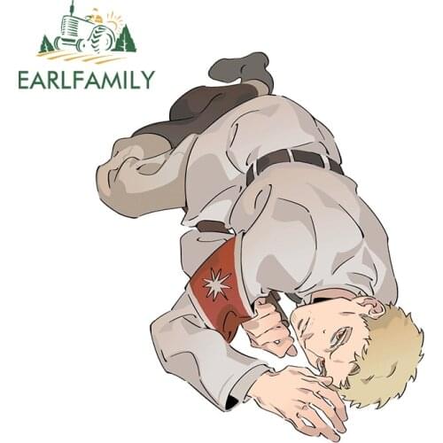 EARLFAMILY 13cm x 11cm for Reiner Braun Attack on Titan Anime Car Sticker Waterproof Windshield Trunk Decal JDM Vinyl Car Wrap