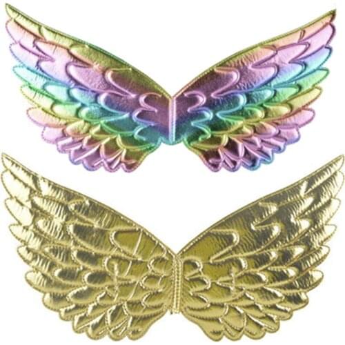 Fairywand Rainbow Unicorn Wings for Kids Princess Costume Accessories Girls Birthday Halloween Party Decoration Supplies