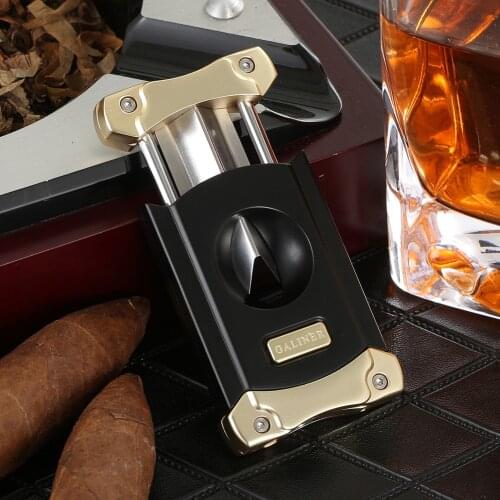 Galiner Creative V-Cut Cigar Cutter Knife Stainless Steel Sharp Cigar Punch Guillotine Portable Smoking Gadget Cigar V Cut Tool
