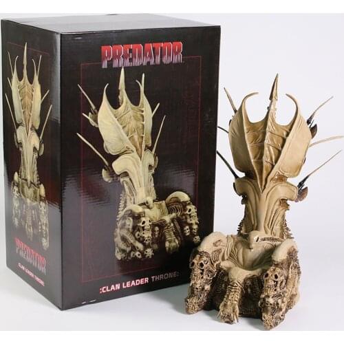 NECA Predator Clan Leader Skull Bone Throne 14" Figure Collection