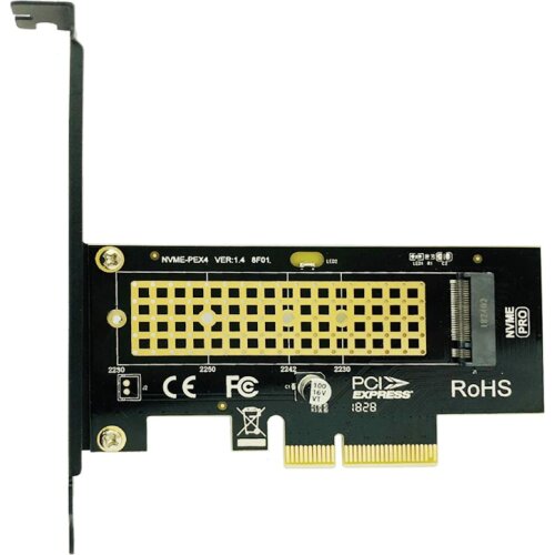 M.2 NVMe SSD NGFF to PCI-E X4 Adapter M Key Interface Card Support PCI Express 3.0 x4 2230-2280 M2 SSD PCIE to M2 Adapter Raiser