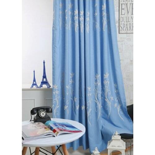 Minimalist Cotton Linen Dyeing Embroidery Curtains for Living Room Bedroom Chines Ecurtains Tulle Classical Decoration Custom