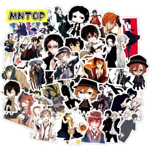 10/30/50pcs/lot Japanese Anime Bungo Stray Dogs Cartoon Stickers For DIY Luggage Laptop Refrigerator Motorcycle Car Pegatinas