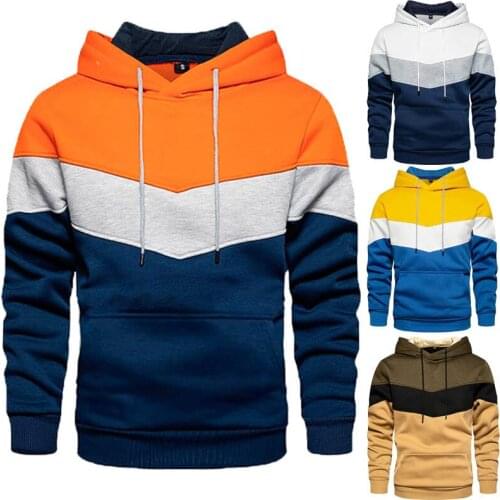 S-5XL Oversized Hoodie MenSweatshirt Spring Autumn FullSleeve Hoodies Sudaderas Patchwork Casual Hooded SweatshirtsMen Pullovers