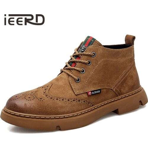 Genuine Leather Boots Men Fashion Keep Warm Winter Boots With Fur Waterproof Sneakers Footwear Ankle 2020 New High Quality