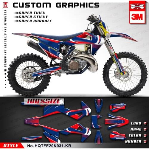 KUNGFU GRAPHICS Supercross Stickers Design Motocross Decals Vinyl for Husqvarna TE 150 250 300 FE 250 350 450 501 2020 2021