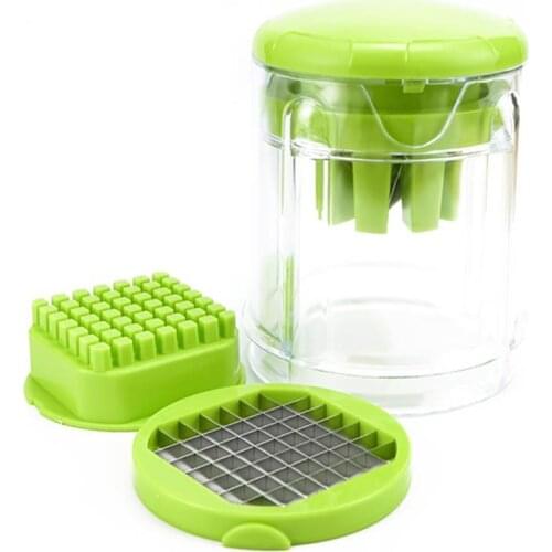 Kapmore 1pc Onion Cutter Stainless Steel Reusable French Fry Chopper Food Slicer Kitchen Supplies Fruit & Vegetable Tools