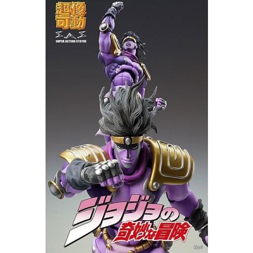 Original Medicos JoJos Bizarre Adventure Stardust Crusaders Star Platinum Action figure Araki Hirohiko designated color 17cm