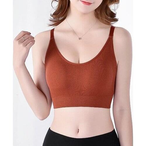 Hikigawa Y2k Style Camisole Tube Top Backless Adjustable Camisloe Sexy Solid Wireless Sports Camis Vest Bralette Top