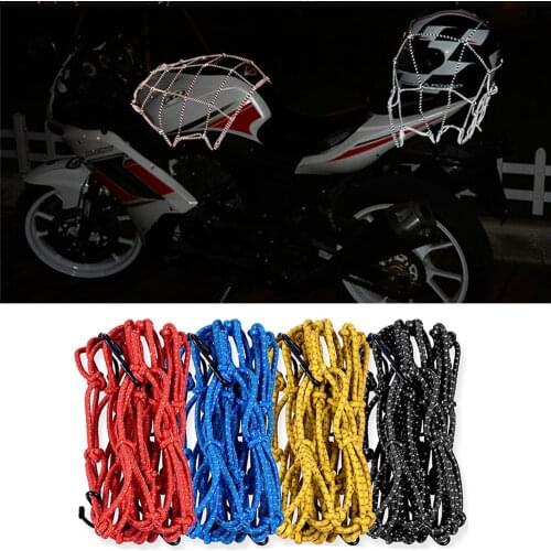 Universal Cargo Net Motorcycle Helmet Mesh Storage Motorbike Helmet Bungee Baggage Compression Storage Cargo Finishing Net Hooks