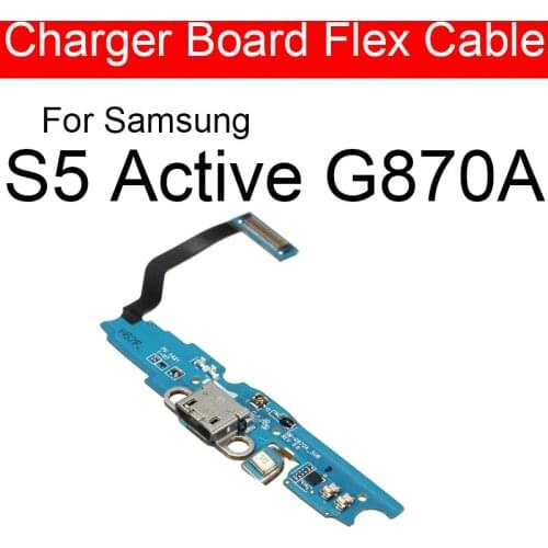 USB Charging Dock Board For Samsung Galaxy S5 Active G870A Charger Dock Connector Flex Ribbon Cable Board Phone Repair Parts