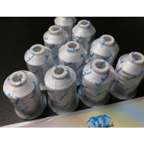 60wt 75D/2 Polyester embroidery thread for embroidery 1500m each 10 spools/set