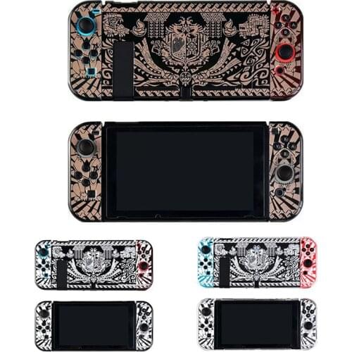 Skin Protective Case for Monster Hunter RISE Nintendo Switch NS Console Joy-Con Protection Back Housing Shell Cover Accessories