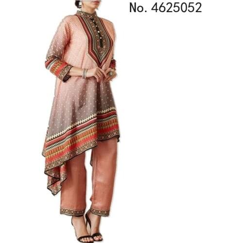 2021 Blouses Plus Size 5XL Autumn Boho Malaysia Printed Bohemian Long Shirt Tops African Clothes For Women Chemise Femme