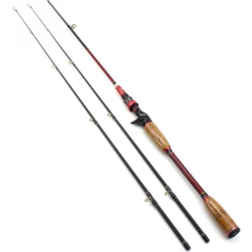 1.8M 2.1M Carbon Rod Casting Rods Fast Action M power 2 Tips Test 10-25g Fishing pole carp Trout fishing fish Rocky fishing rod