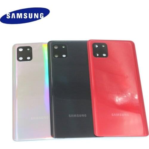 100% Original Samsung Galaxy Note 10 lite Back Housing Rear Cover Battery Door Repair Parts With Camera Glass Lens Frame & logo