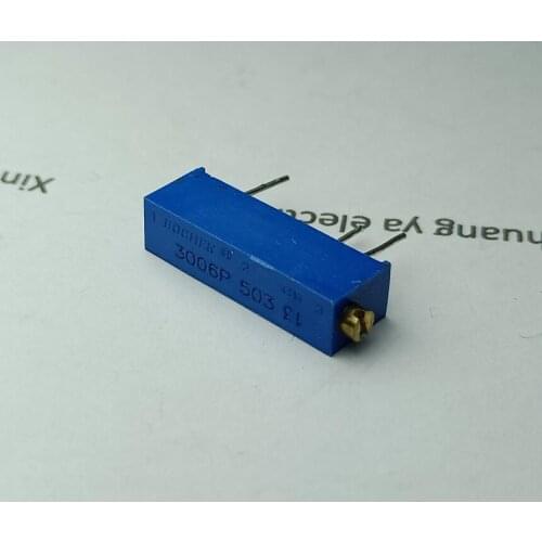3006P - 104 (100K) 103 (10K) 203 (20K) 202 (2K) 503 (50K) 102 (1K) ohm adjustable presision resistor potentiometer