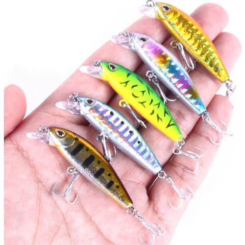 5.5cm 6.6g Crankbait Sinking Minnow Fishing Lure Hard Artificial Bait Fishing Wobblers Pike Carp Bait Crankbaits Fishing Tackle
