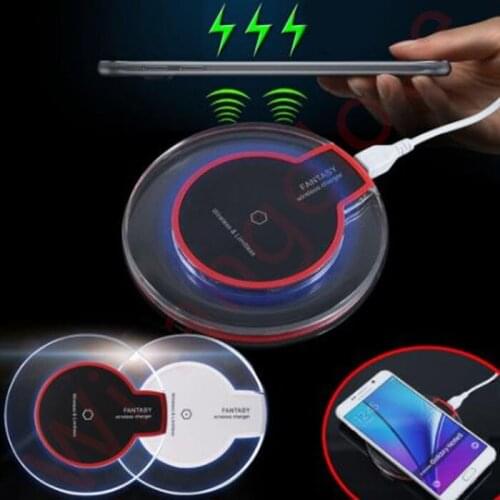 50pcs Crystal Charging Pad Universal Wireless Charger for Samsung S8 S6 S7 Edge Plus for iphone x 8