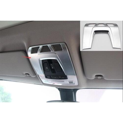 Car Styling Interior Accessories ABS Chrome Reading Lamp Light Cover For BMW X1 X2 2018