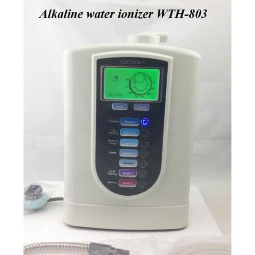 Free shipping 3 titanium plates alkalie water ionizer with top design and manufacture WTH-803