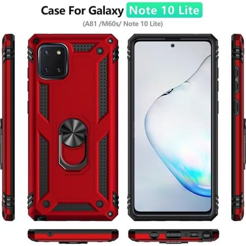 Magnetic Ring Stand Phone Case For Samsung Galaxy A81 A30 A50 A40 A70 A30S Case Shockproof Cover For Samsung Note 10 Lite M60S