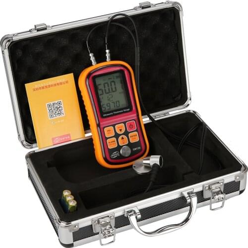 BENETECH Digital Ultrasonic Thickness Gauge Tester GM100/GM130 Handheld Steel Aluminium Glass Sound Velocity Meter