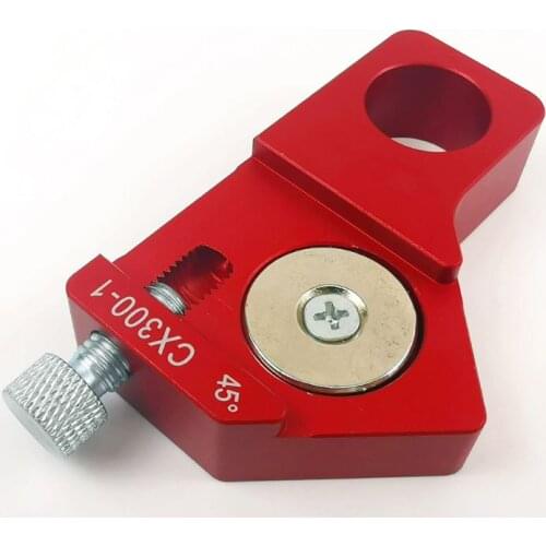 CX300-1 Woodworking 45 Degree Angle Scribe Carpenter Gauge Measurement Layout Universal Ruler Locator Adjustable Fixed