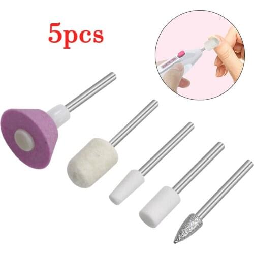 Electric Nail Drill 1 Set Pedicure Manicure Drills Grinding Machine Nail Buffing Tools Sanding Bits Toe Nail Files Nail Art Tool